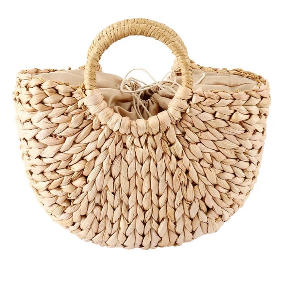 Straw Retro Knitted Handbag • Rattan Straw - Picture 6 of 7